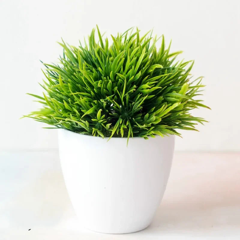 Artificial potted Bonsai Tree- Faux Green Plant for Hime, Garden & Patty Decor