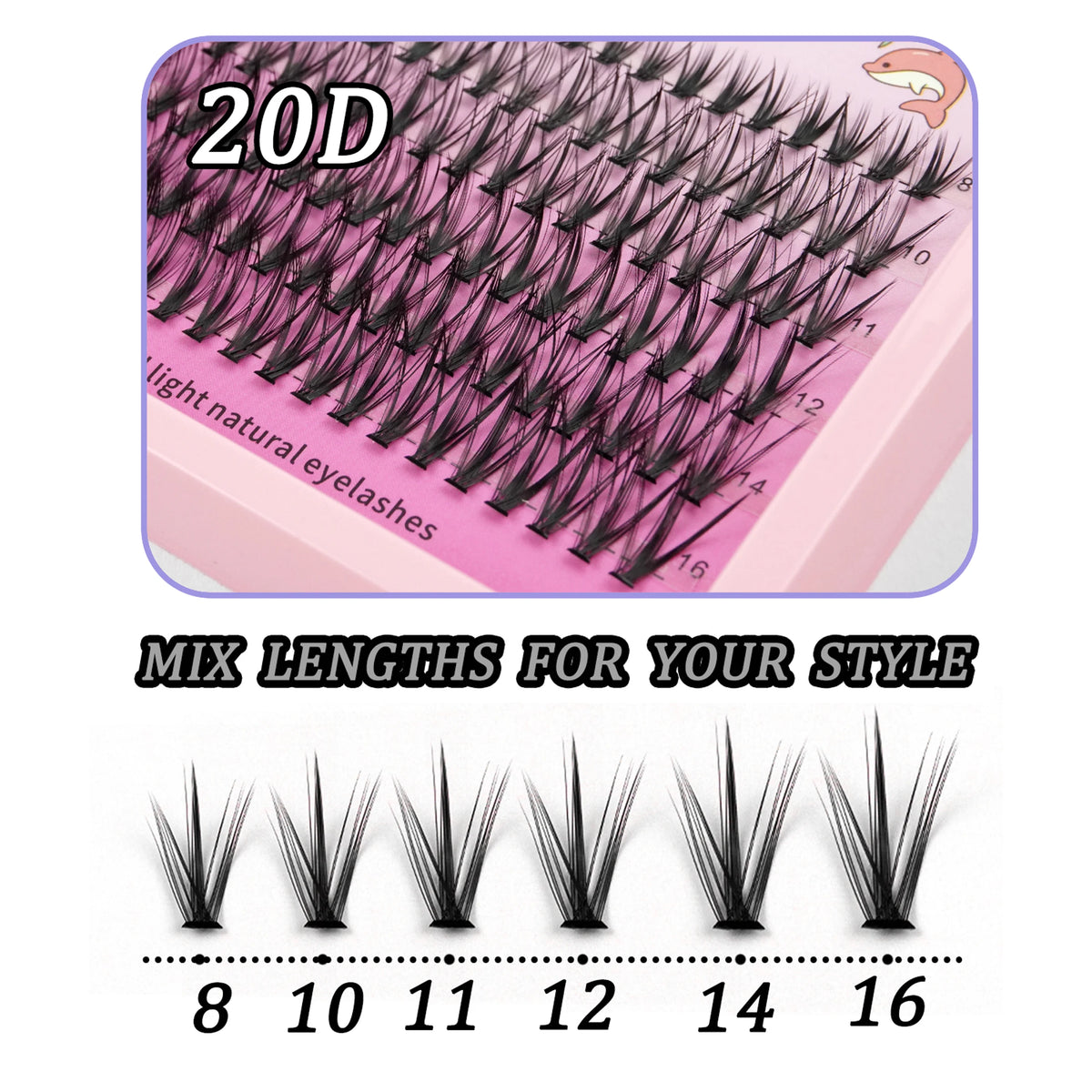 DIY Lash Clusters - 8- 15mm