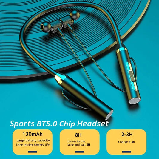 Earphone - Magnetic Bluetooth HIFI Neckband Wireless Sport Headset with Mic