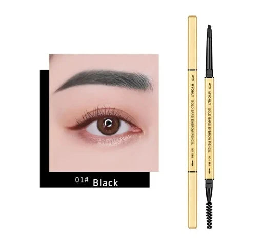 Waterproof Eyebrow Tattoo Pencil with Brush - Dark Coffee
