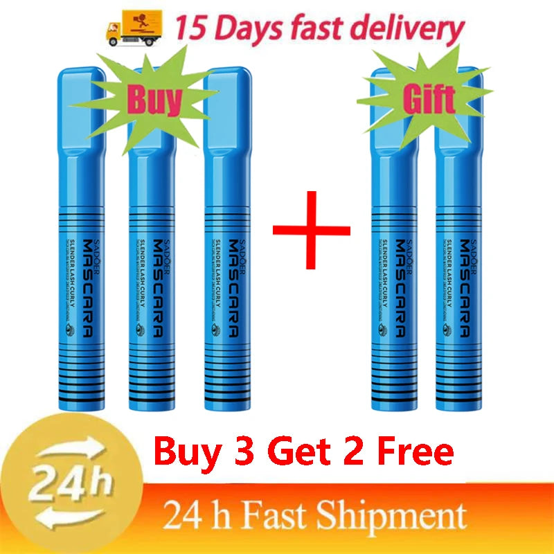 Waterproof Lengthening Mascara - Silk Fiber Formula for Volume & Length