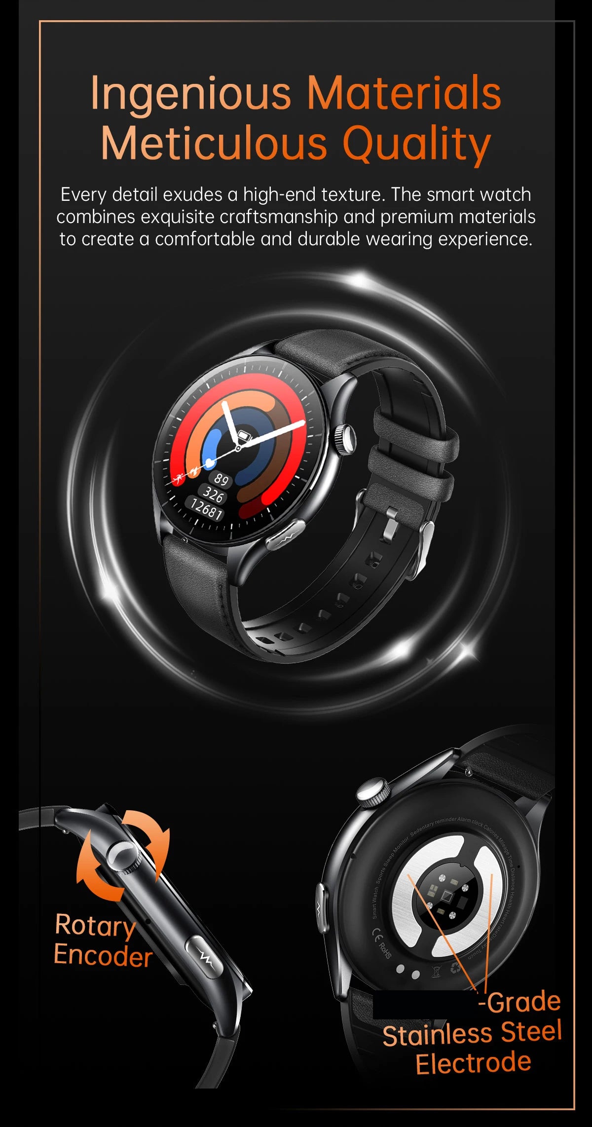 2025 Clinical Grade Laser Therapy Smartwatch - Blood Pressure Heart Rate Monitor