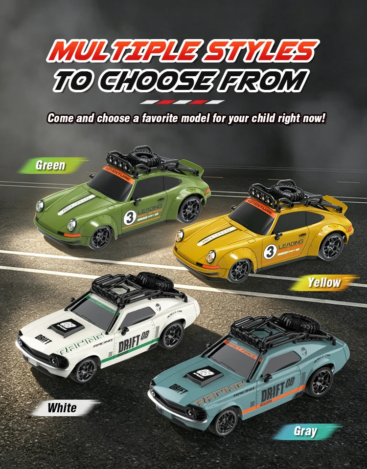 2026 RC Car 1/18 Scale Retro Remote Control Car with Light