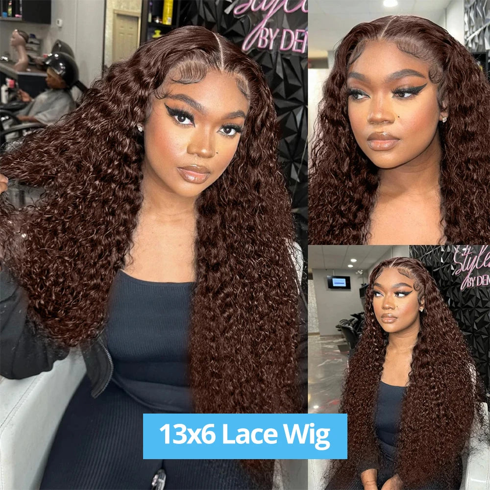 Deep Curly Lace Front Wig- 13x4 / 13x6 HD Lace Human Hair Wig for Women
