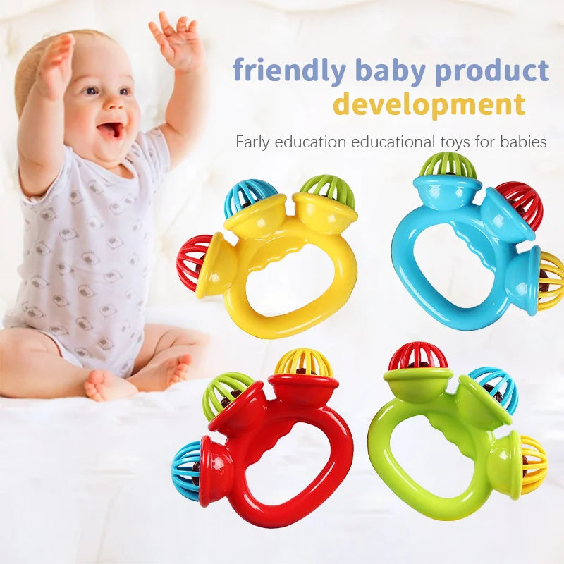Baby Hand Rattle Ball Toy for Newborns 1-4 PCS