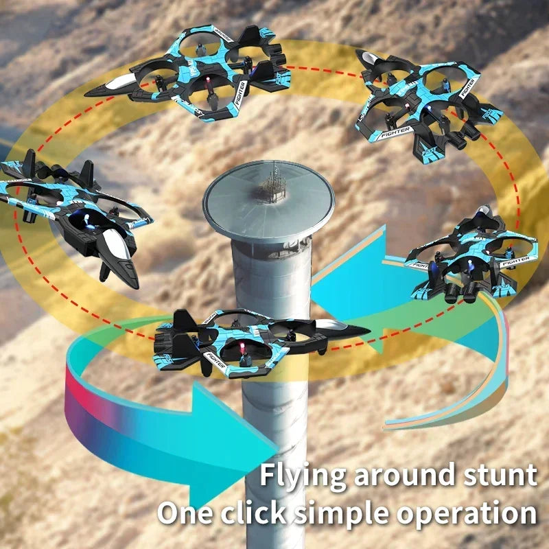 4-Axis Gyro Remote Control Fighter Jet 360* Flip RC Airplane for Kids & Boys