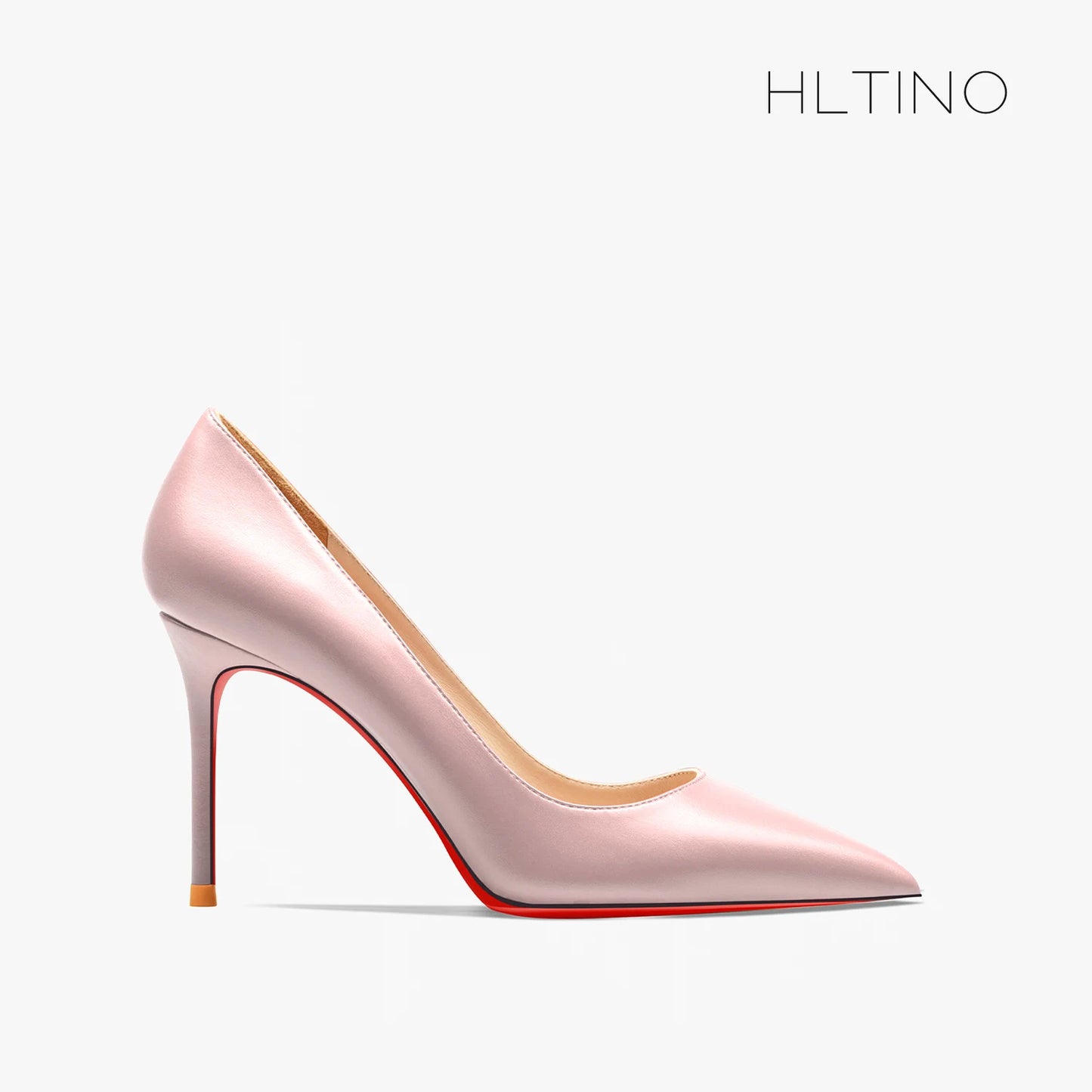 Heels for Ladies New Luxury Designer White Matte 12 cm High Heels Red Bottoms Pointed Toe Pumps Elegant Women Party Prom Shoes