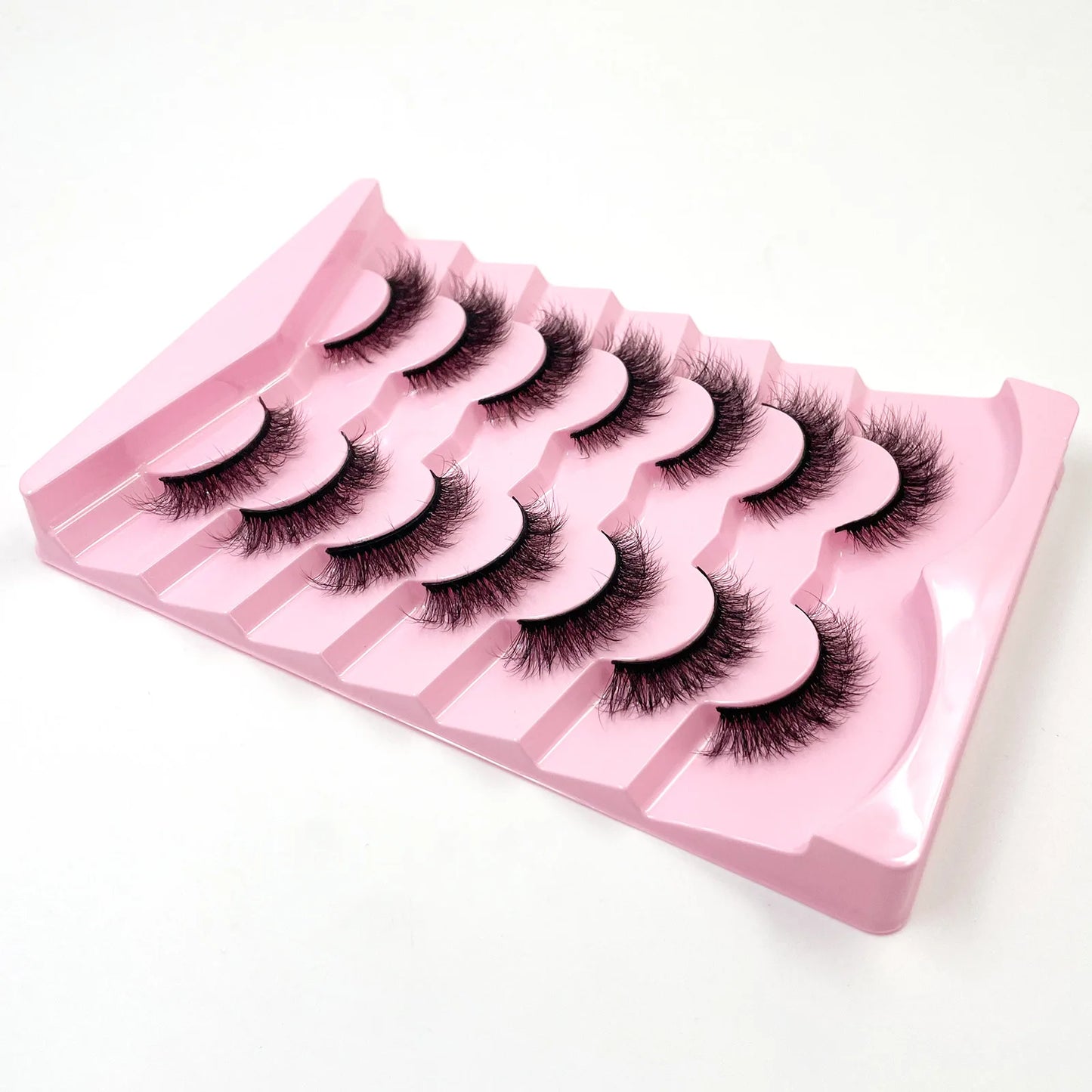 7 Pairs 3D Mink Full False Eyelashes Thick Dramatic Faux Lashes Wholesale Full Set