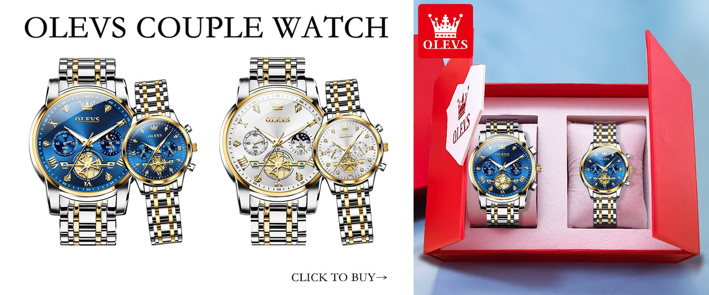 OLEVS Men's Classic Multifunctional Flywheel Automatic Watch -elegant & Precise
