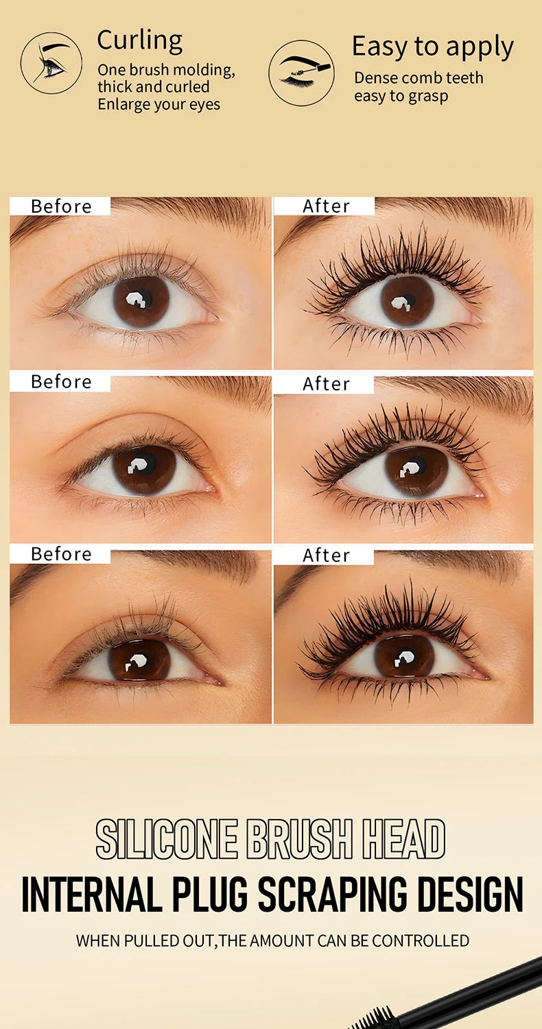 O' Cheal 3D Silk Fiber Mascara Volumizing & Lengthening Black Lash