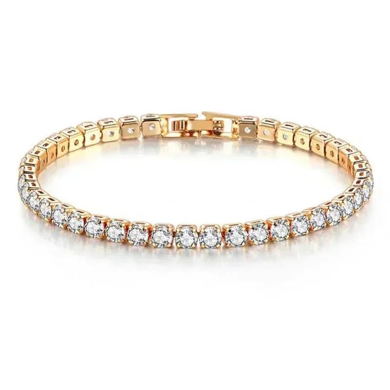 925 Sterling Silver Hip-Hop Tennis Bracelet | High Quality Luxury Unisex Jewelry