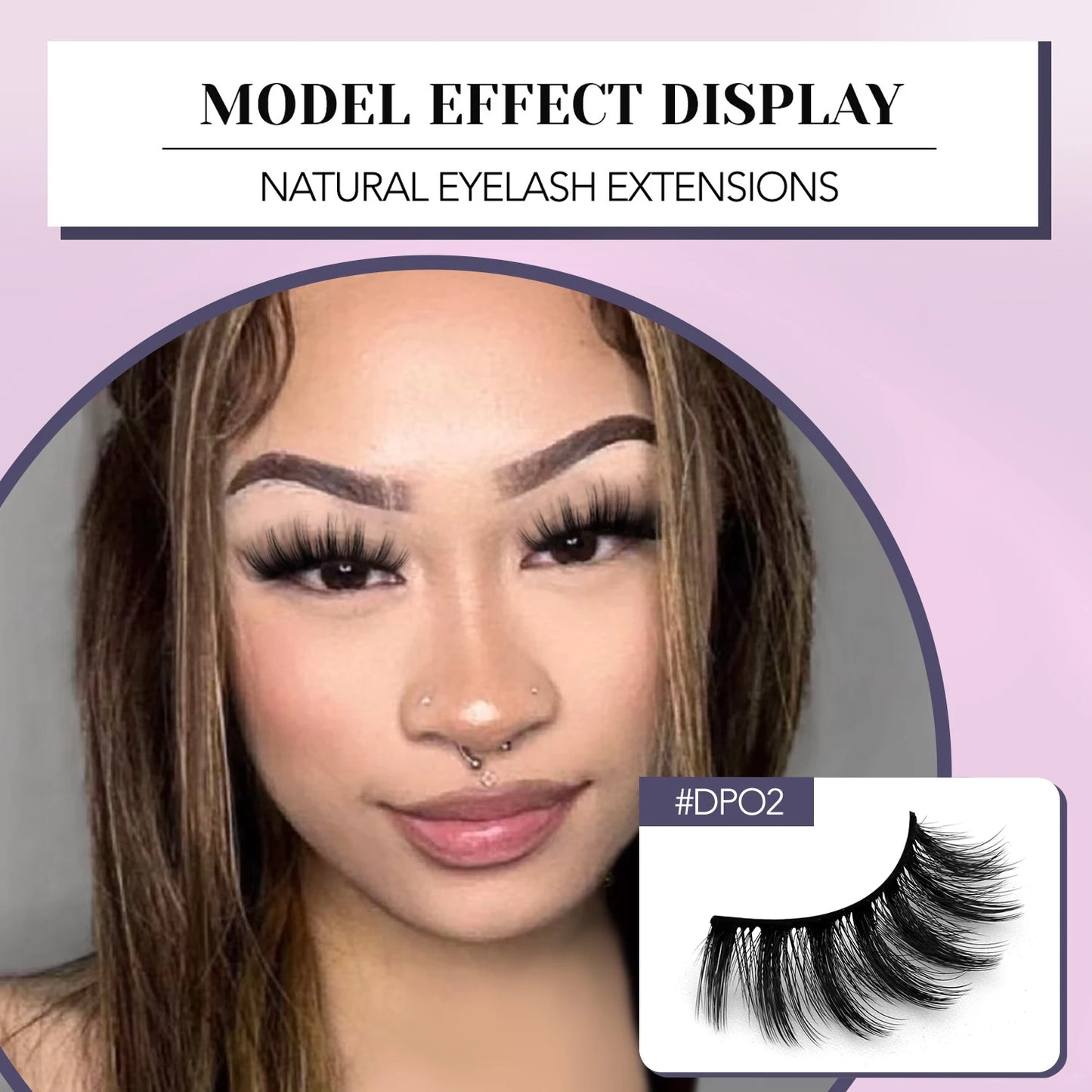 Velrinay 3D Mark Lashes soft Natural False Eyelashes Faux Mink Eyelash Extension