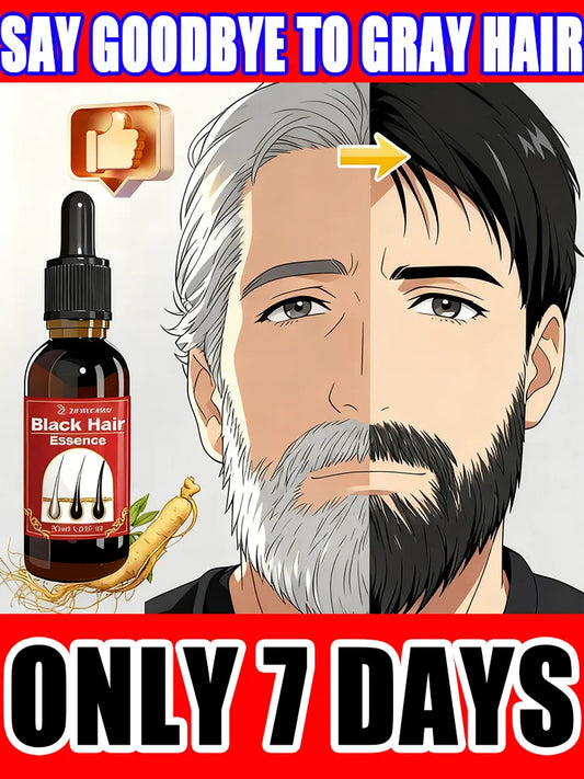Black Hair Essence- 7 Gray Hair Color Restoration Treatment