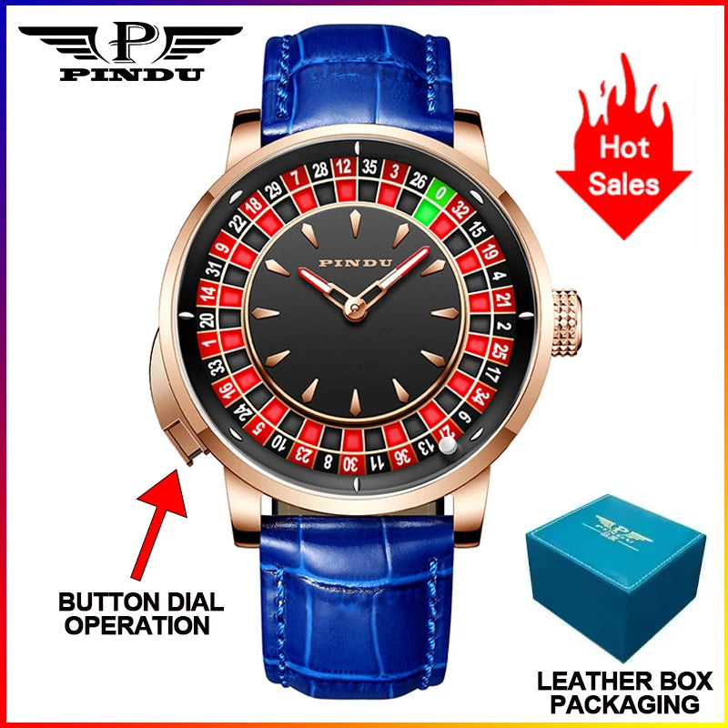 Men's Automatic Mechanical Watch - NH35 Movement Sapphire Crystal Leather