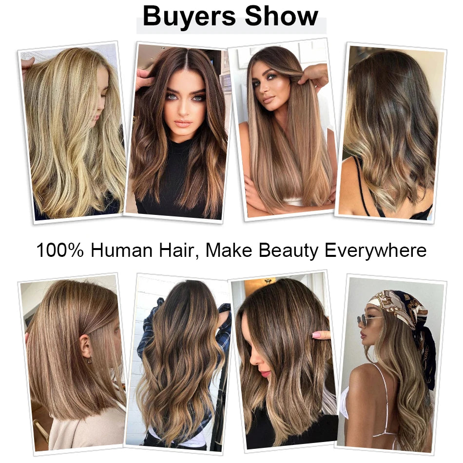 Straight Human Hair Extensions - Fusion Flat Tip Keratin Bond Natural Hair