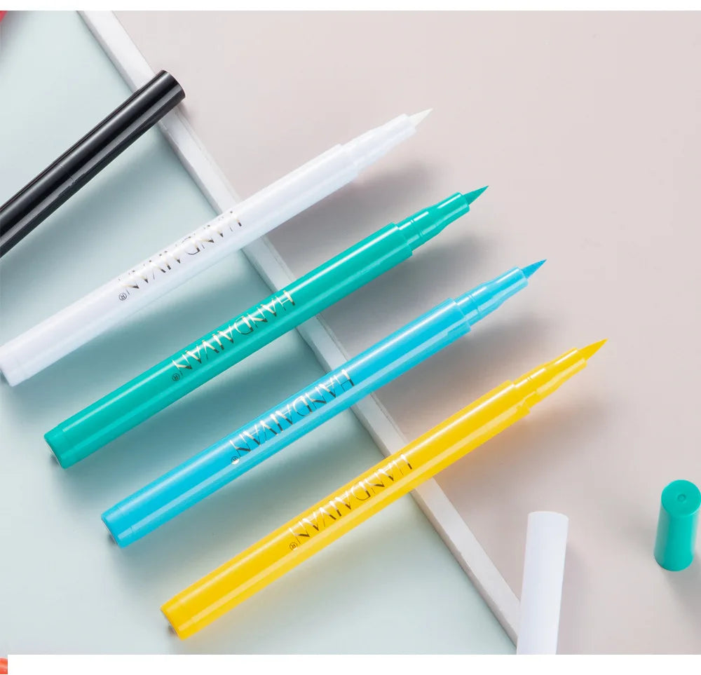 12- Color Waterproof Liquid Eyeliner Set - Vibrant Eye Makeup Pencils