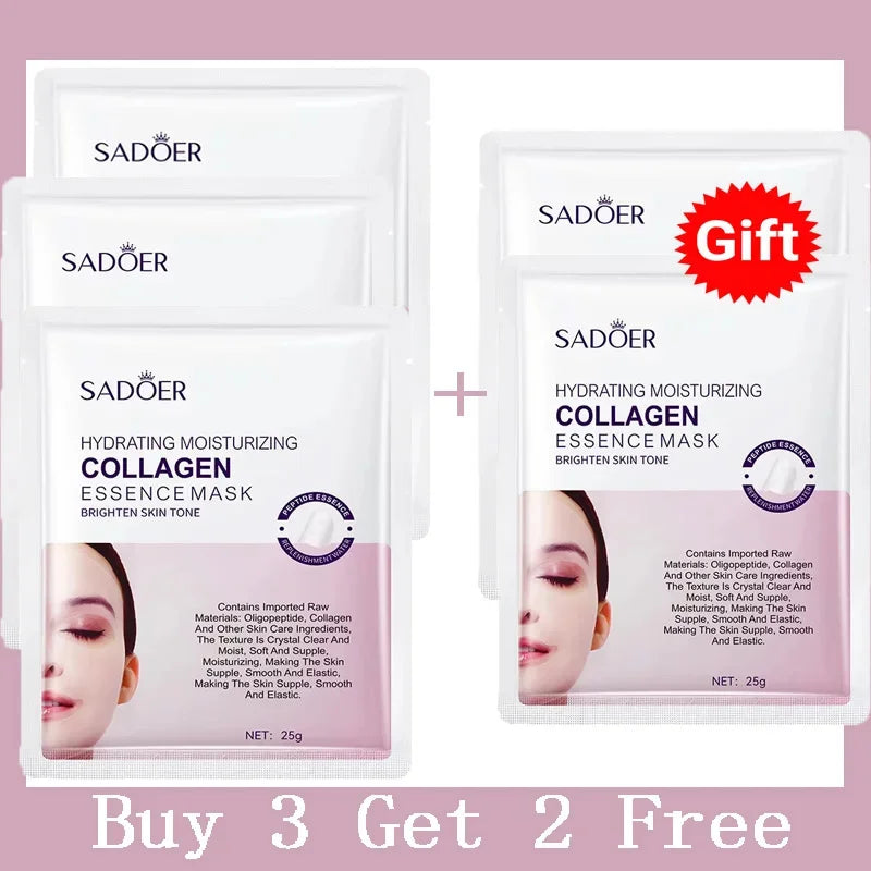 Collagen Anti-Aging Facial Mask Hydrating, Brightening & Wrinkle Repair