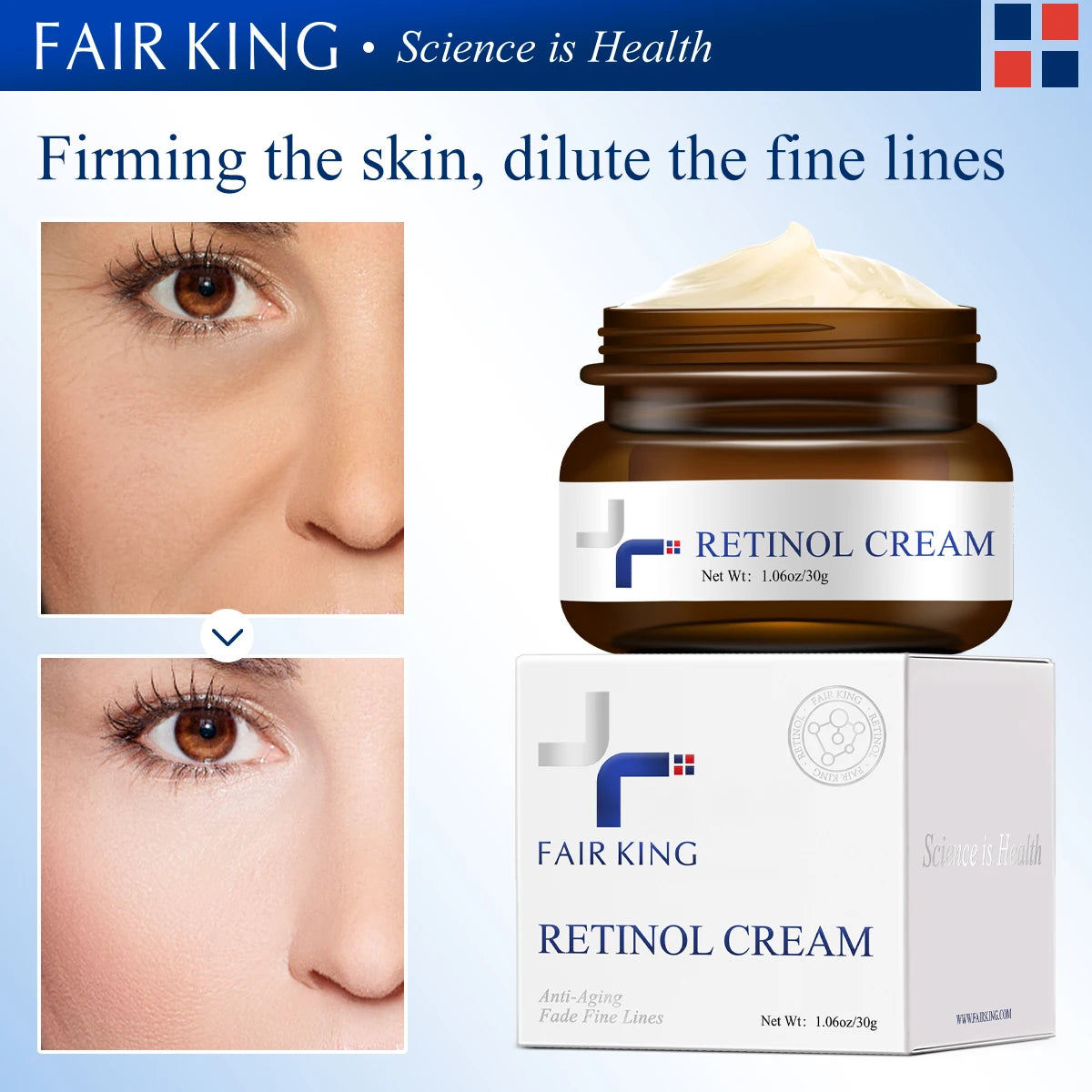 FAIRKING Retinol Face Cream - Hydrating & Skin Smoothing 30g
