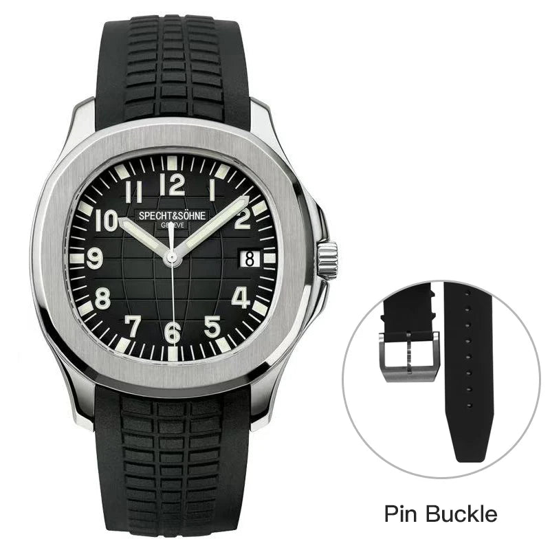 Specht & Shone Automatic Mechanical Sport Watch - Sapphire Crytal, Luminous 50M Waterproof