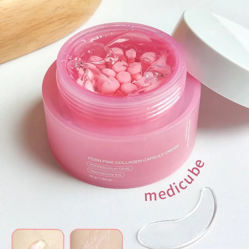 PDRN Pink Collagen Capsule Cream-Niacinamides & Skin Renewal Moisturizer
