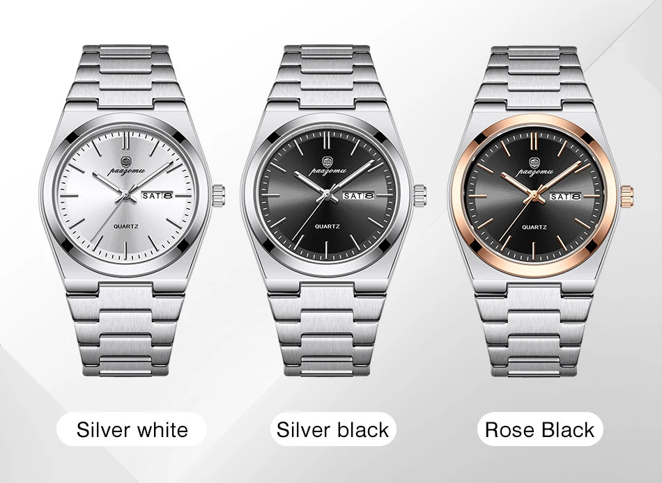 PAAZOMU Luxury Quartz Men's Watch Sport Waterproof Wristwatch
