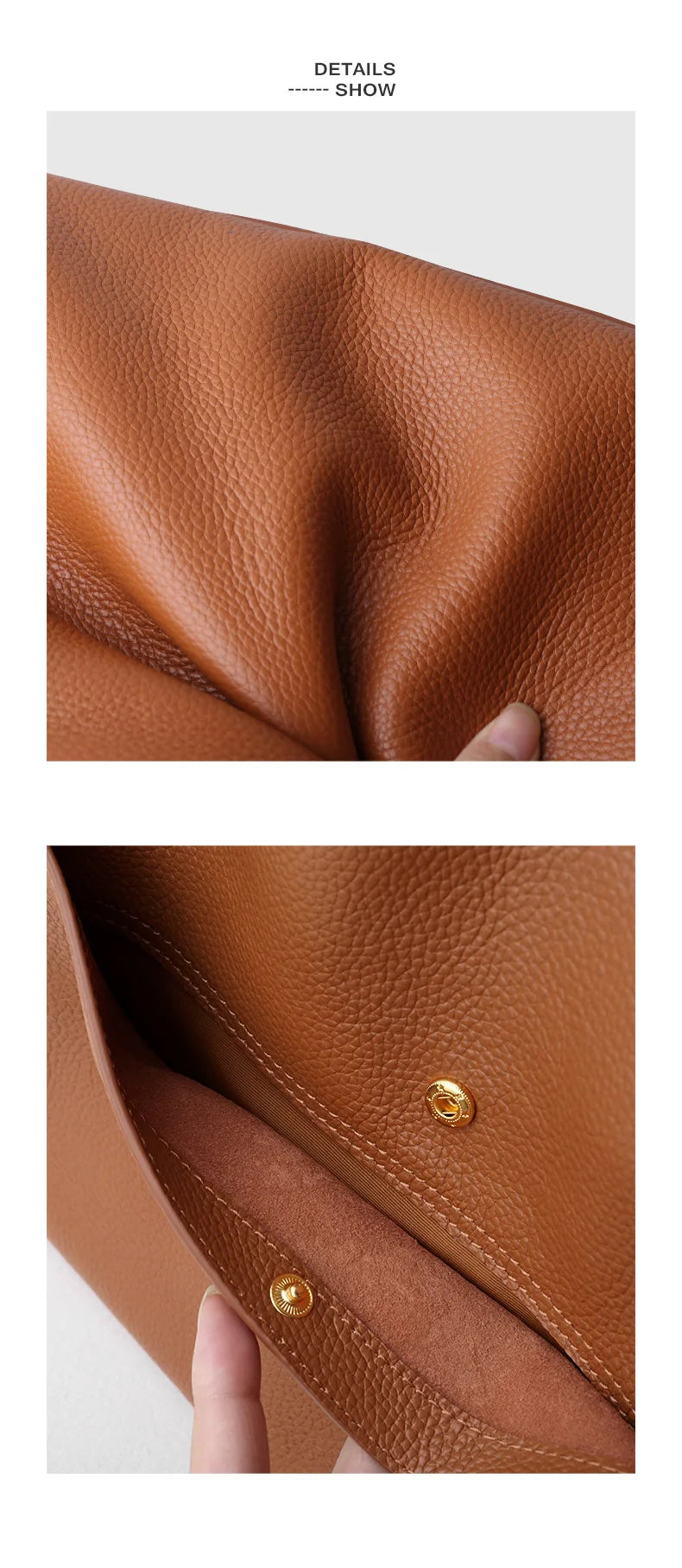 Luxury 100% Genuine Cowhide Leather Tote Bucket Bag