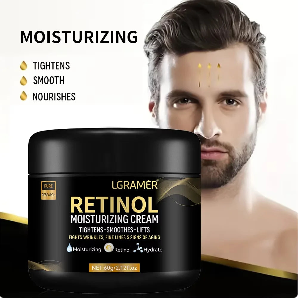 Men's Retinol Face Moisturizer- Anti- Aging & Hydrating Retinol Cream.
