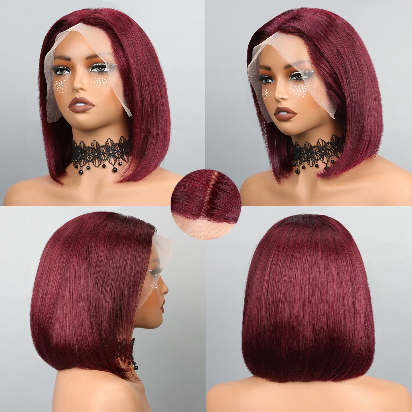 Premium HD Lace Front Bob Wig - Glueless Human Hair
