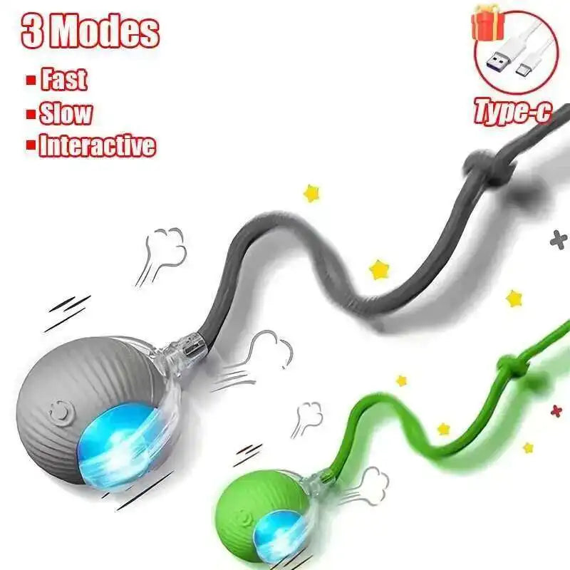 Smart Dog Interactive Ball Toy- Automatic Rolling Electric Ball for Dogs & Cats