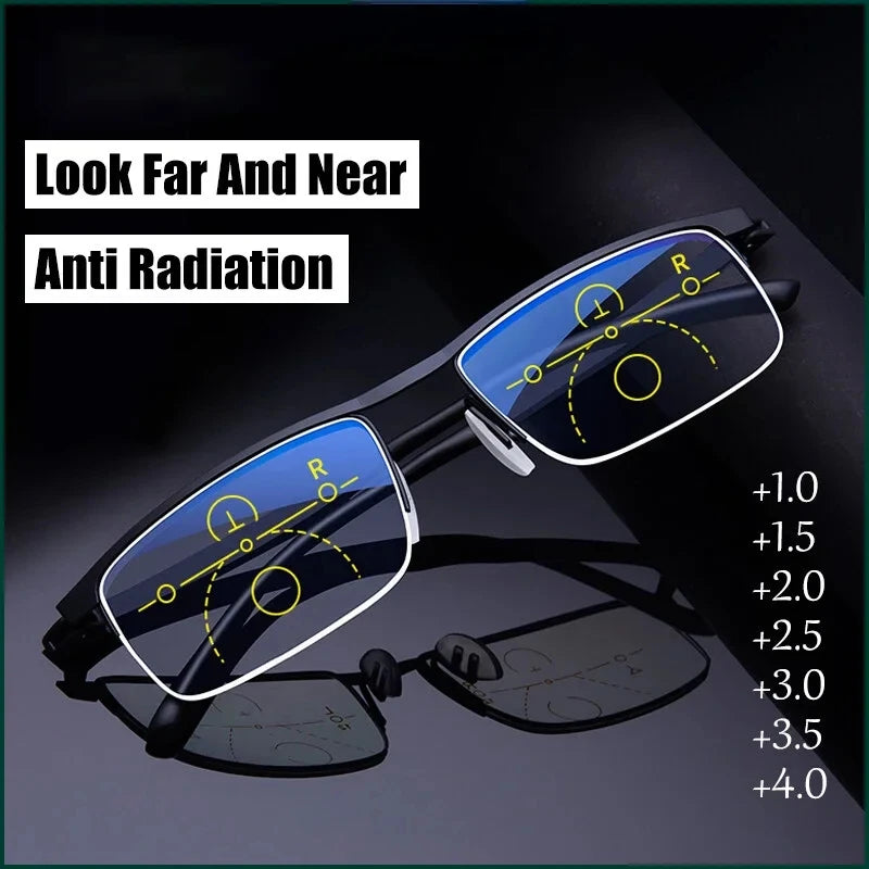 Progressive Multifocal Reading Glasses for Women and Men