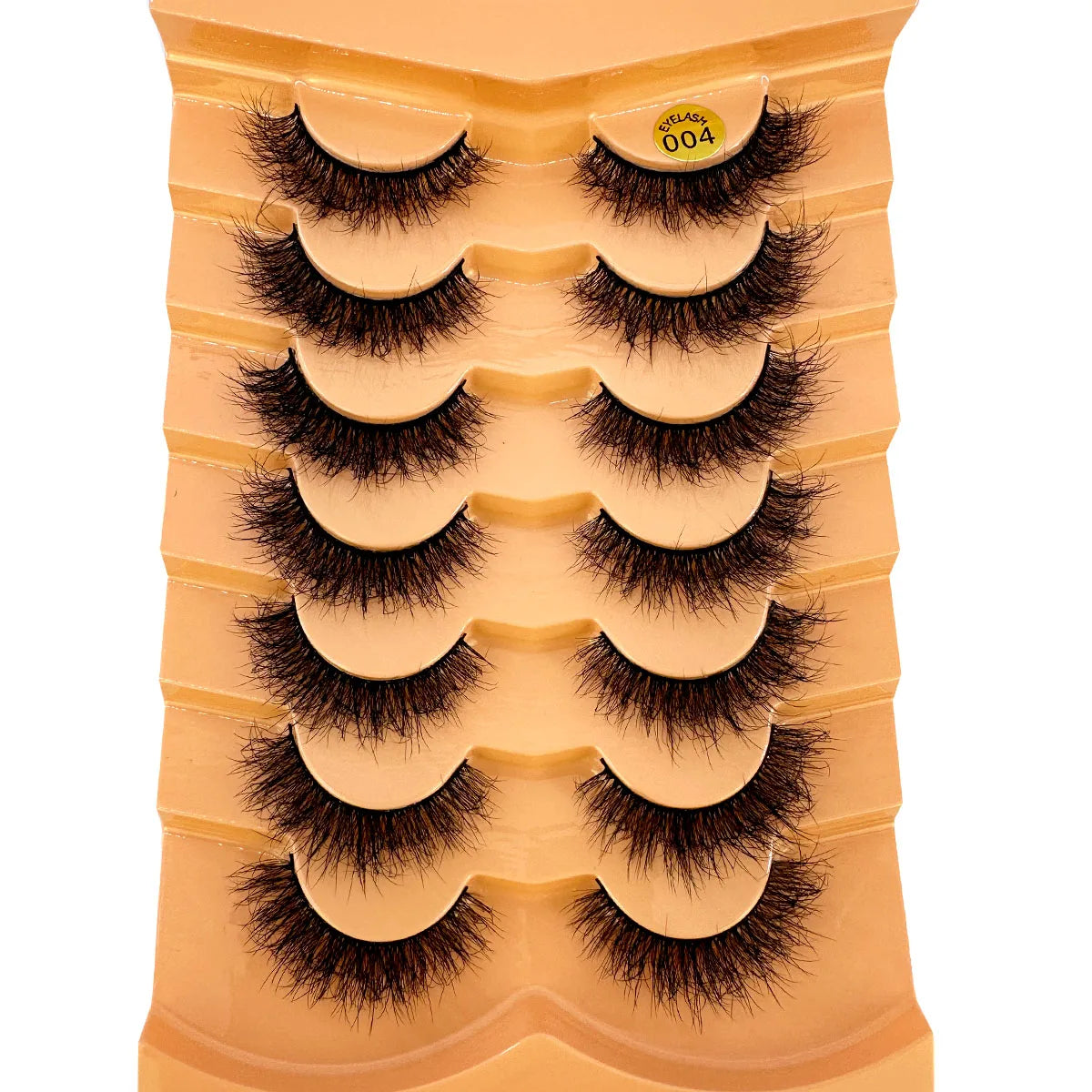 7 Pairs 3D Mink Full False Eyelashes Thick Dramatic Faux Lashes Wholesale Full Set