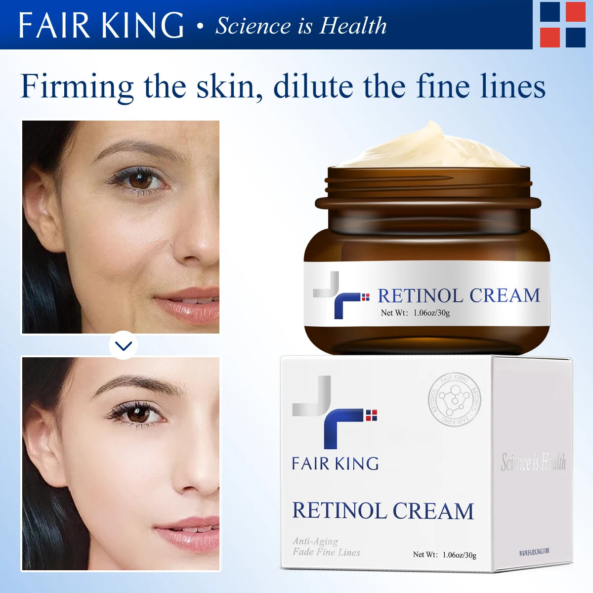 FAIRKING Retinol Face Cream - Hydrating & Skin Smoothing 30g
