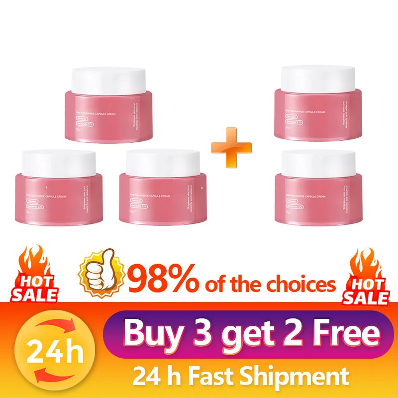 PDRN Pink Collagen Capsule Cream-Niacinamides & Skin Renewal Moisturizer