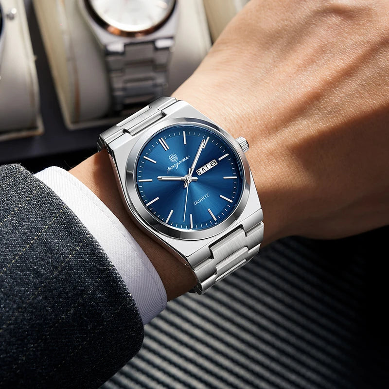 PAAZOMU Luxury Quartz Men's Watch Sport Waterproof Wristwatch
