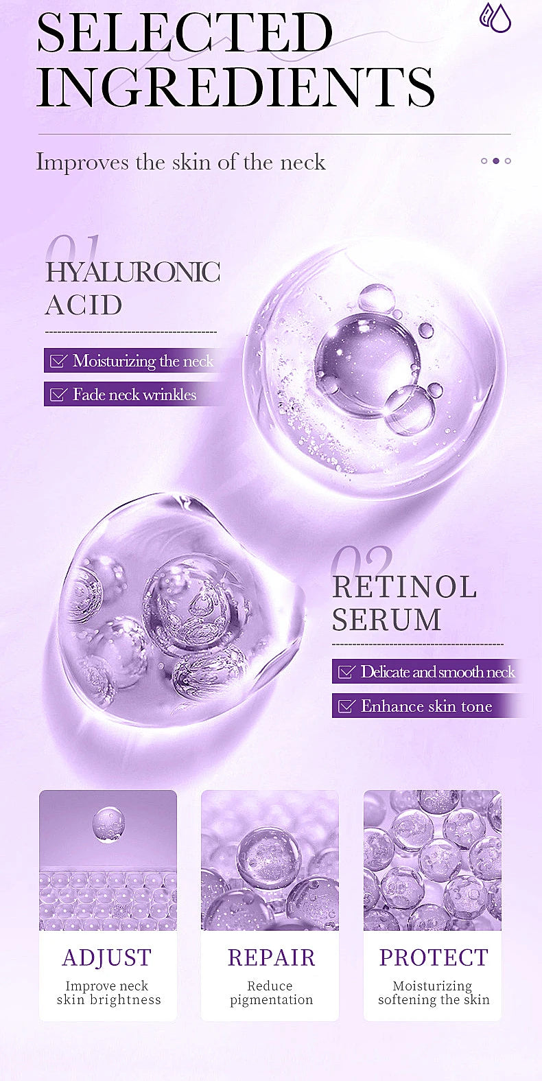 Collagen neck cream face lifting and firming eliminate neck wrinkles moisturizing neck cream fine line moisturizing cream