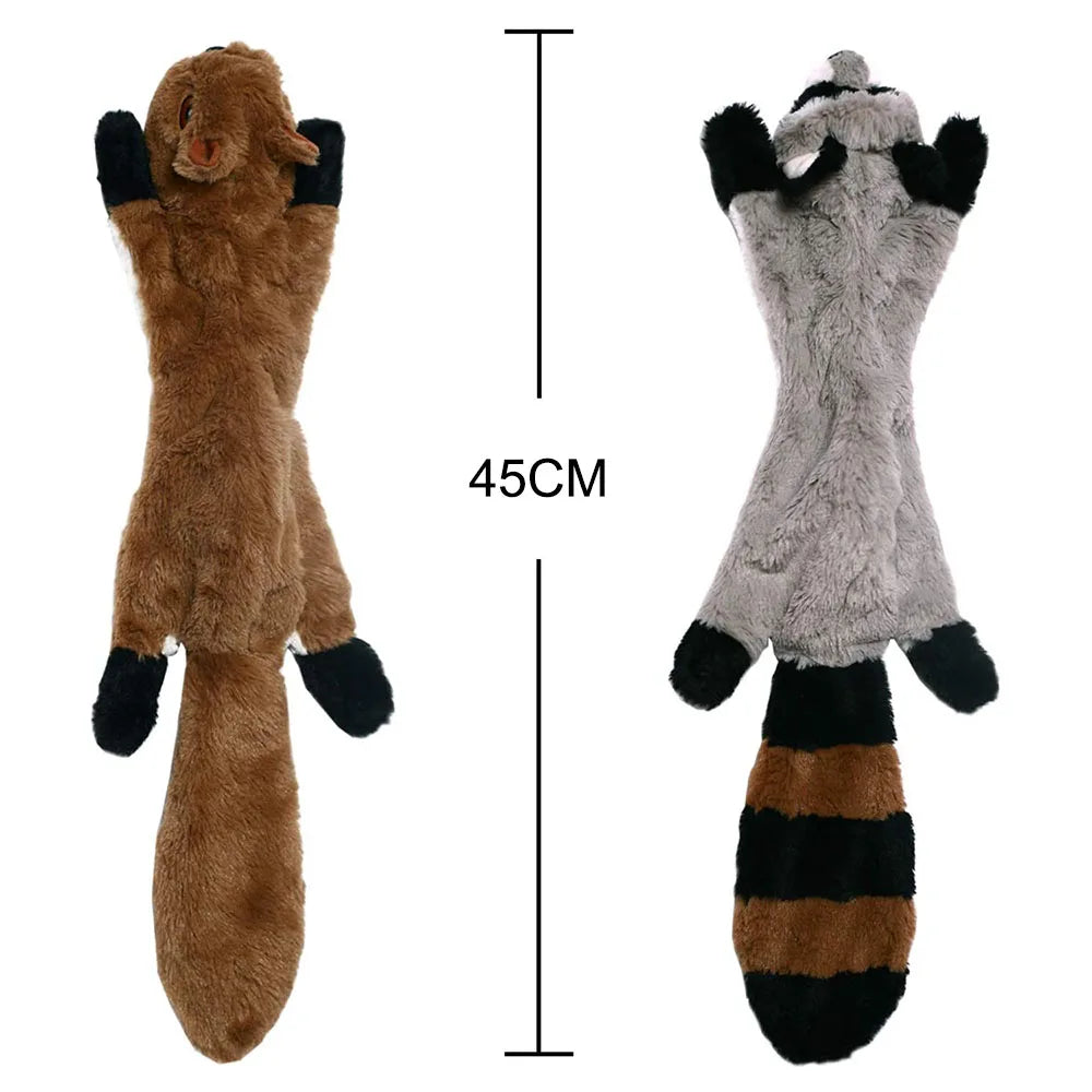 Funny Simulated Animal Plush Squeaky Dog Toy – Stuffingless Chew Toy for Dogs