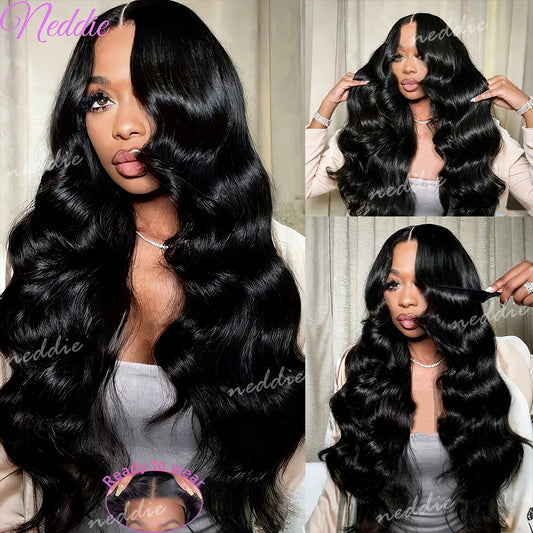 Body Wave Glueless Wig 100% Brazilian Remy Human Hair 4x4 & %x5 Lace 180 & 200 Density 18- 38 Inches