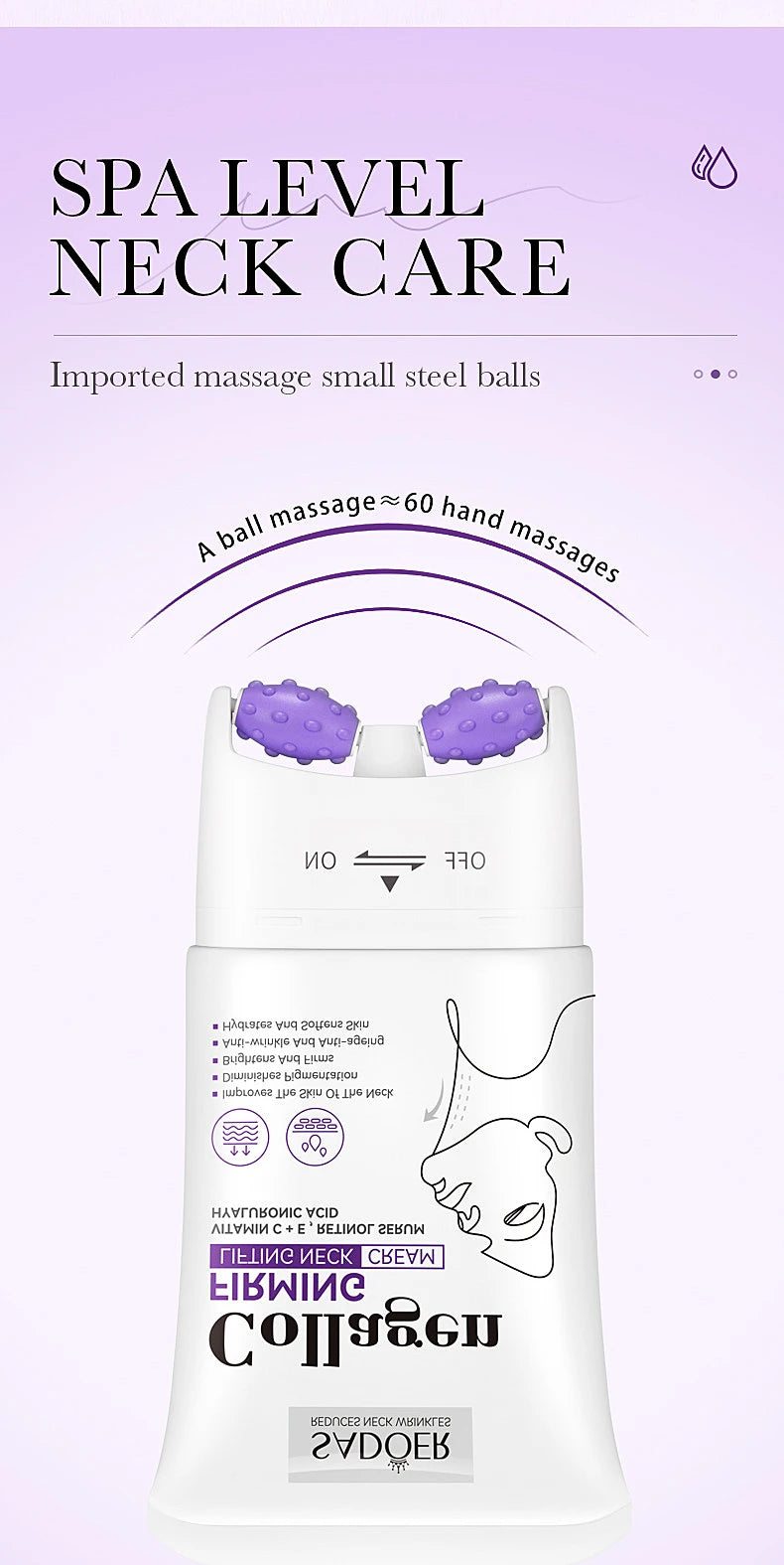 Collagen neck cream face lifting and firming eliminate neck wrinkles moisturizing neck cream fine line moisturizing cream