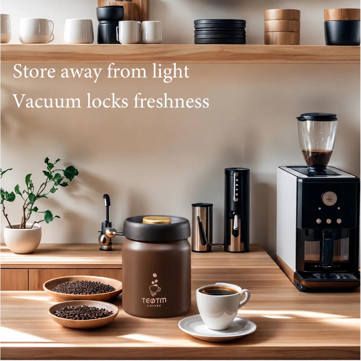 Stainless Steel Vacuum Coffee Storage Container