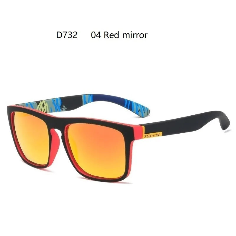 Fashion Square Polarized Sunglasses for Men- Vintage Designer UV400 Shades