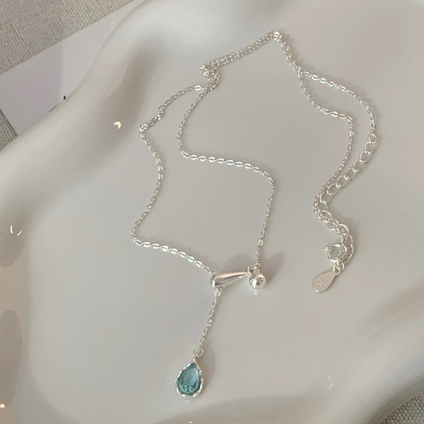 925 Sterling Silver Necklace Heart Pendant Love Adjustable Choker Elegant for Women Girl Jewelry Gift Dropshipping Wholesale