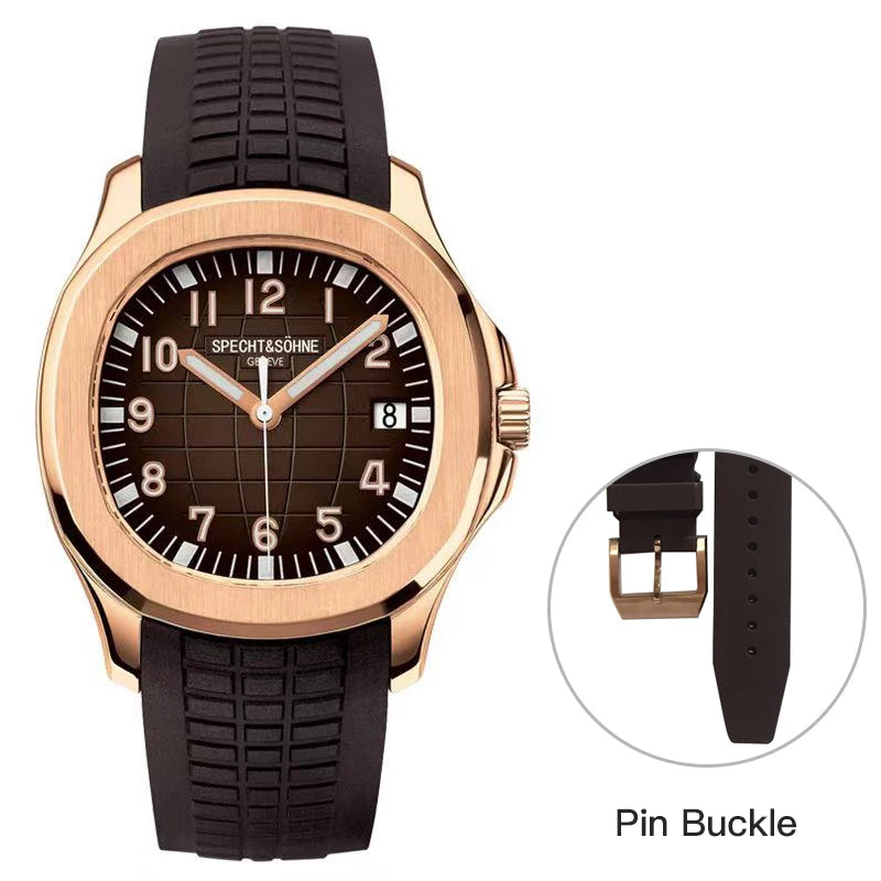 Specht & Shone Automatic Mechanical Sport Watch - Sapphire Crytal, Luminous 50M Waterproof