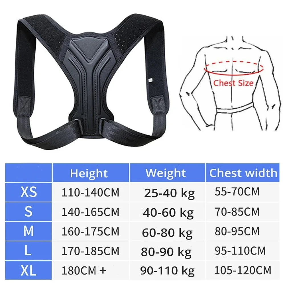 Adjustable Posture Corrector Belt Back & Shoulder Support Brace for Men & Women