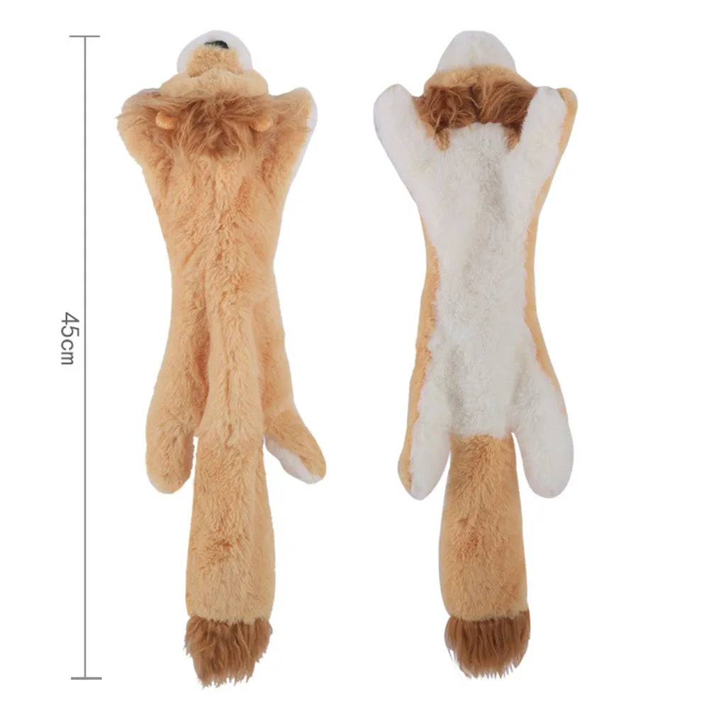 Funny Simulated Animal Plush Squeaky Dog Toy – Stuffingless Chew Toy for Dogs