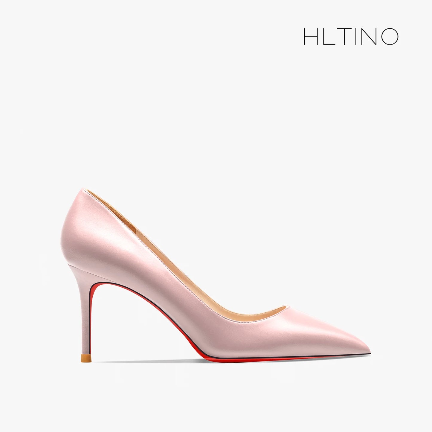 Heels for Ladies New Luxury Designer White Matte 12 cm High Heels Red Bottoms Pointed Toe Pumps Elegant Women Party Prom Shoes