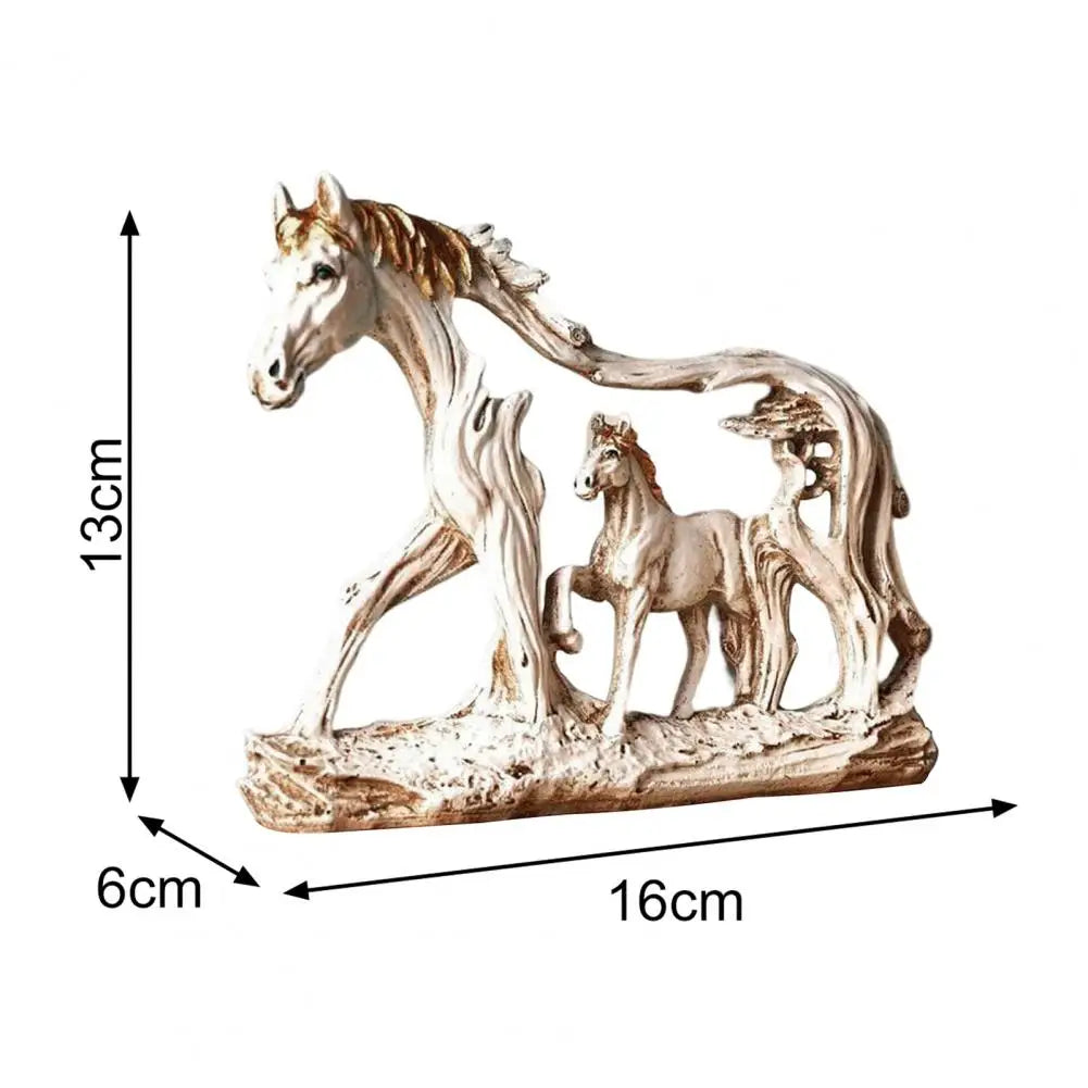 Horse Sculpture Resin Indian Galloping Horse Statue