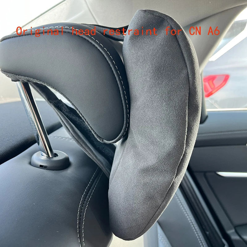 Car Seat Neck Support Pillow- Soft Headrest Cushion for Driver & Passenger