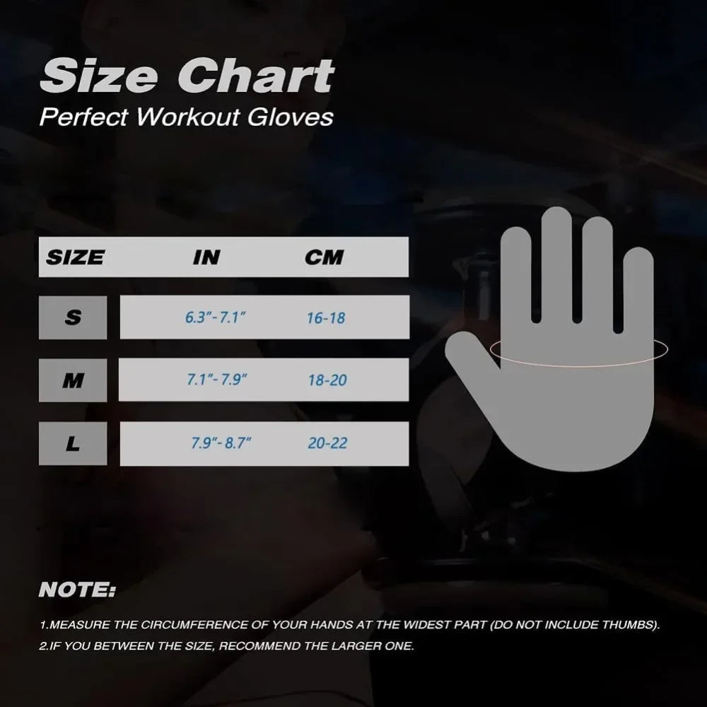 Breathable Cycling & Gym Gloves Fingerless Workout Gloves for Men & Women