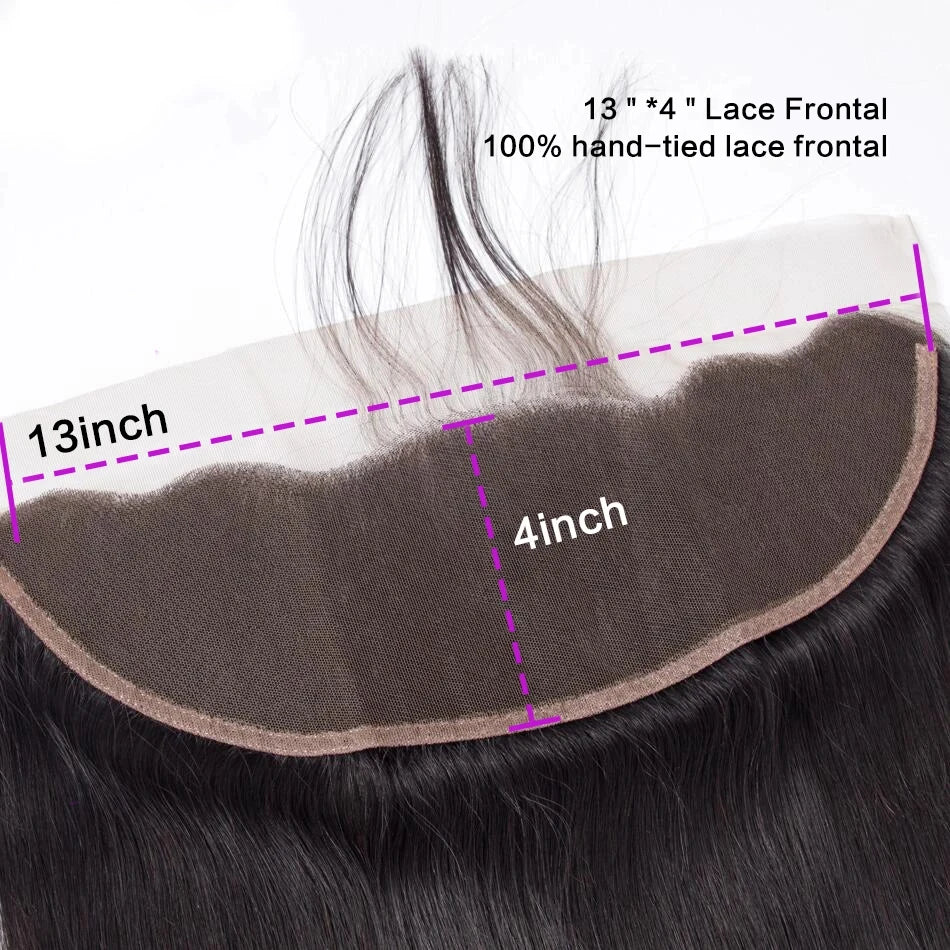 4x4 & 13x4 Transparent Lace Front Wig 100% Remy Human Hair Straight Body Wave Deep Wave Water Wave Kinky Curly