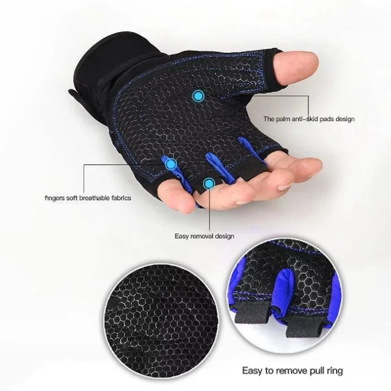 Gym Gloves for Men & Women Weightlifting Wristband Gloves for Fitness & Cycling